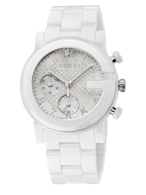 gucci watches white ceramic|Gucci men's watches clearance sale.